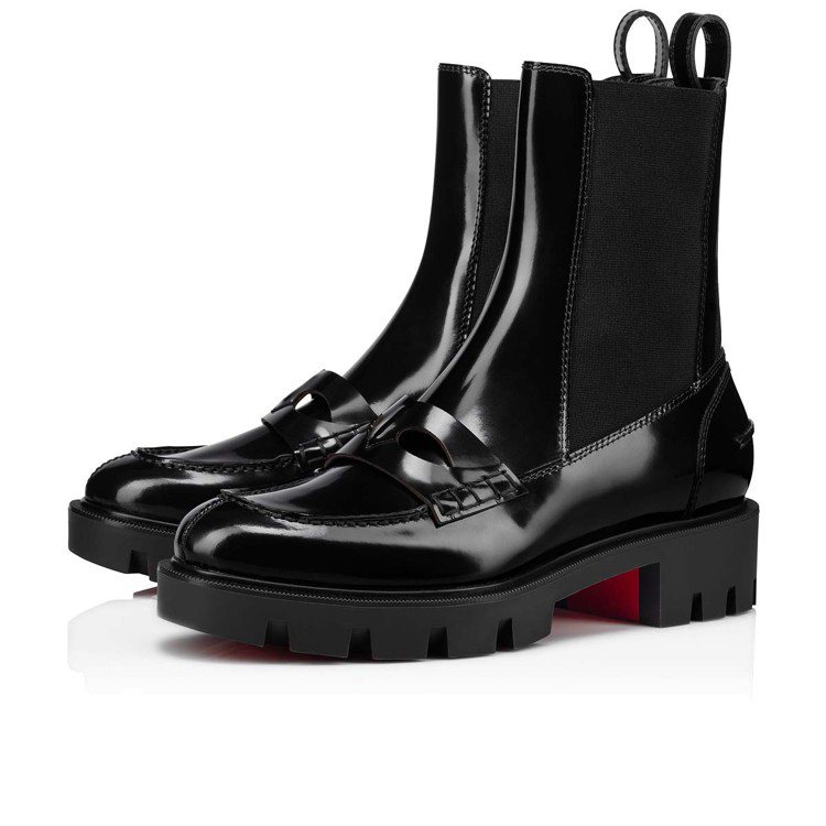 Montezu Lug黑色短靴，43,900元。圖／Christian Loub...