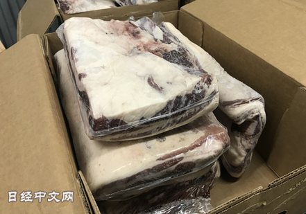 美國產牛腩肉在日本的批發價已飆升至去年的約兩倍