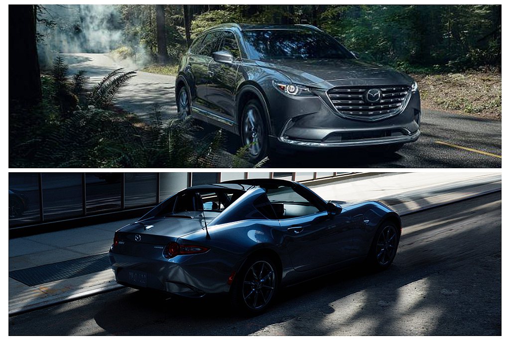 美國《消費者報告》在最新公布的年度消費品調查中，Mazda獲評為三大可信賴汽車品牌之一，並以Mazda MX-5與Mazda CX-9雙雙入選2021年10大最可靠車款。 圖／Mazda提供