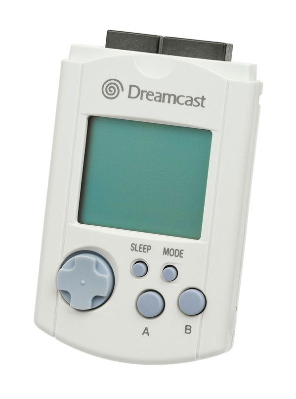 Dreamcast 專用的記憶卡「Visual Memory」，有點兒像是一台小...