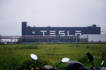 特斯拉（Tesla）上海工廠。  路透