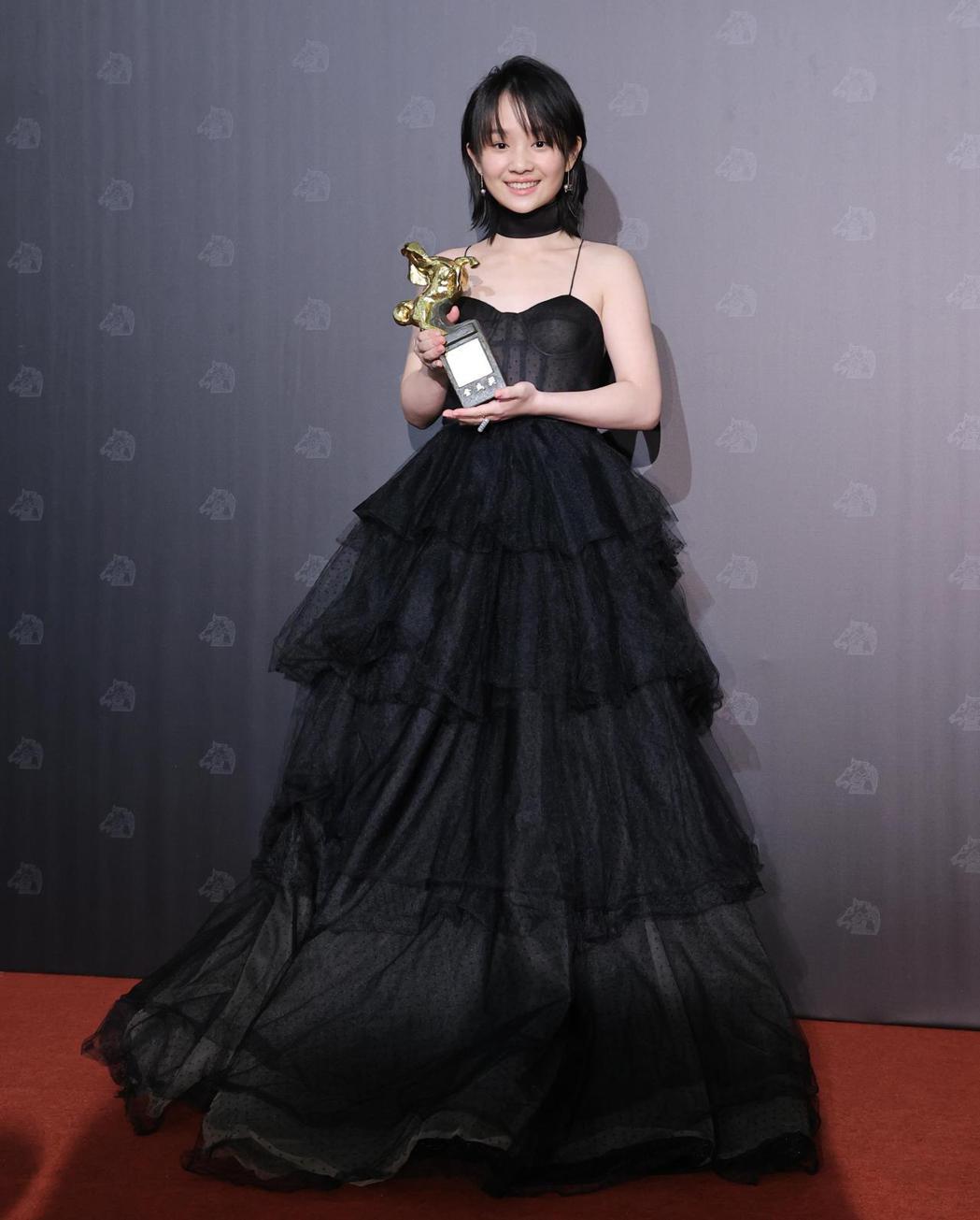 方郁婷以「美國女孩」獲得金馬最佳新演員獎。記者王聰賢／攝影