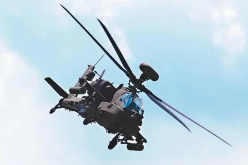 AH-64E攻擊直升機。本報資料照片