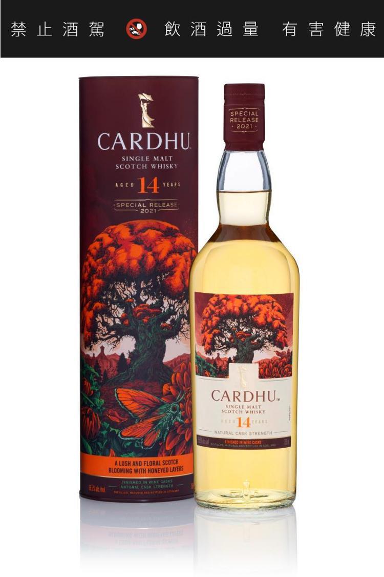 CARDHU 14年黑岩紅花，蒸餾年份2006年，酒精濃度55.5% ABV，建...