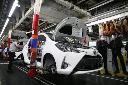 豐田汽車（Toyota）法國廠生產線。  美聯社