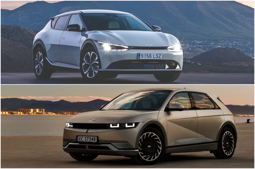 Hyundai、Kia分別於今年二月底及三月初發表的兩款全新純電CUV，雙雙入圍2022歐洲年度風雲車大獎的最終7輛決選名單。 摘自Hyundai、Kia