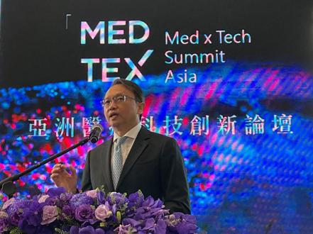 宏碁董事長陳俊聖昨天出席台灣醫療科技展。宏碁／提供