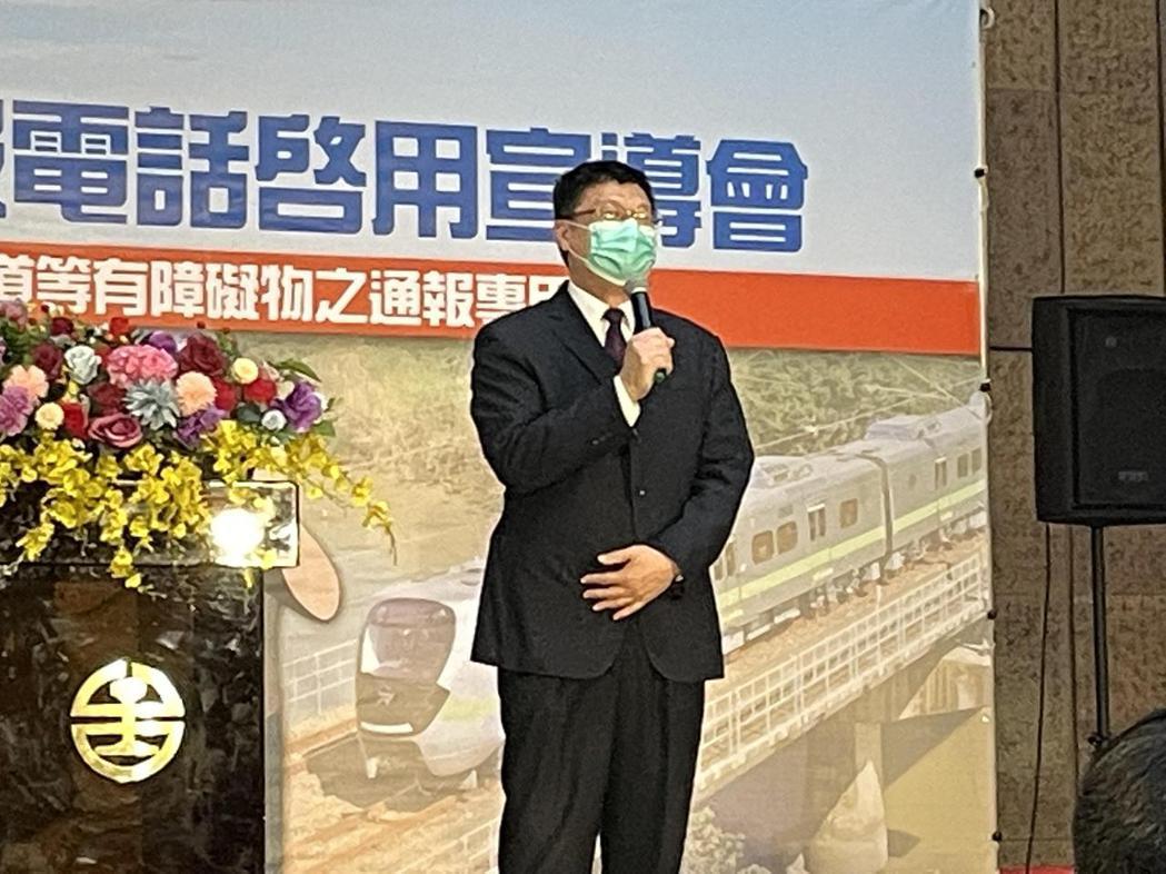 台鐵局長杜微說，火速換處長，是負責任展現。記者曹悅華／攝影
