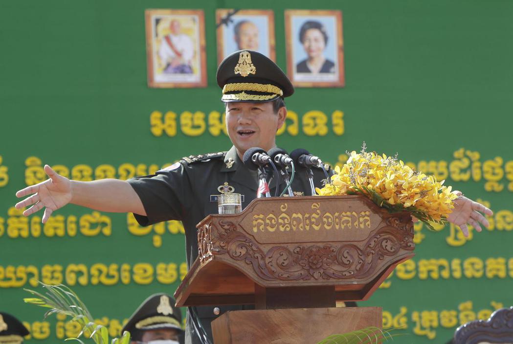 柬埔寨總理韓森的長子韓馬奈。美聯社