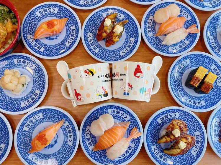 藏壽司自12月23日起，推出「三麗鷗家族杯匙組」滿額禮。圖／藏壽司提供