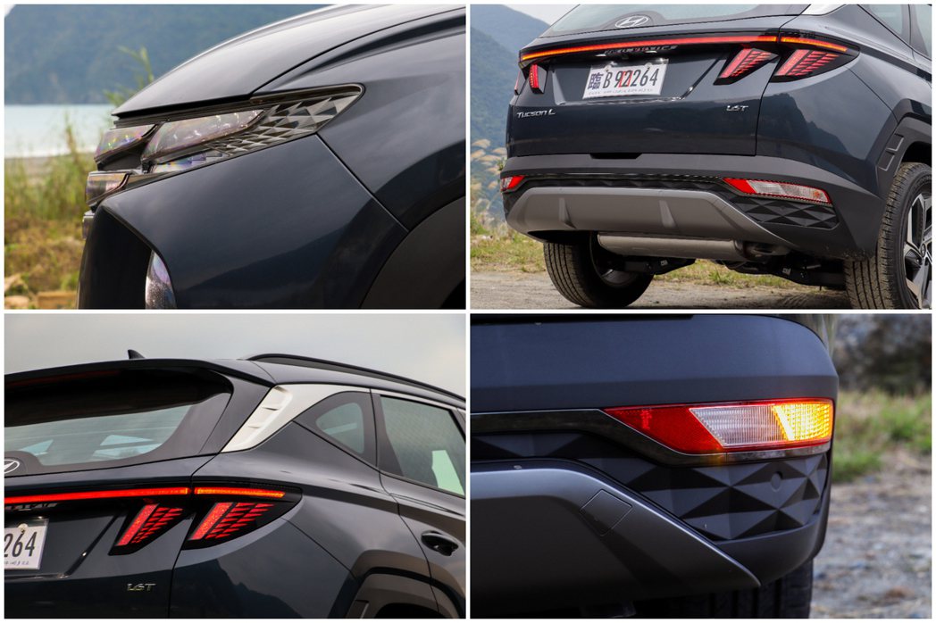 大改款Hyundai Tucson L車身處處見到參數化設計細節，包括LED羽翼...