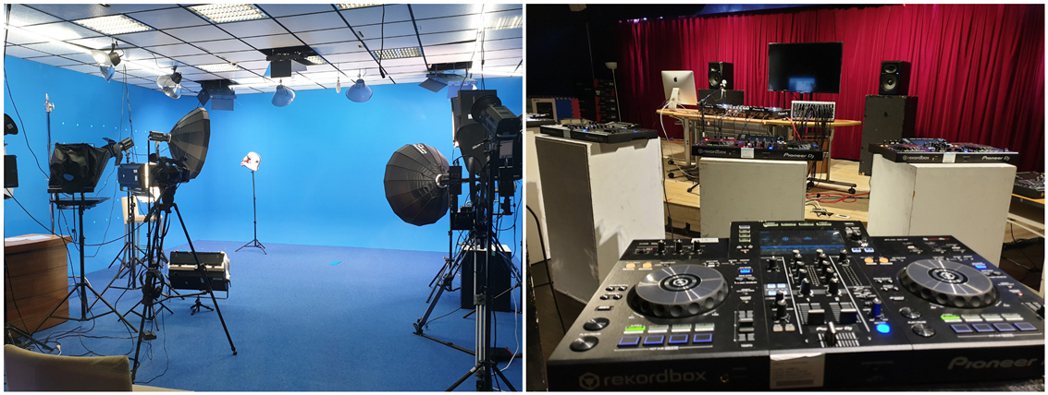東南大學擁有先進的虛擬影棚、VTuber、視頻製作等設備與DJ教室。