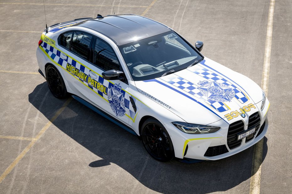 澳洲維多利亞警察公路巡邏隊新增一輛全新的BMW M3 Competition。 摘自Carscoops.com