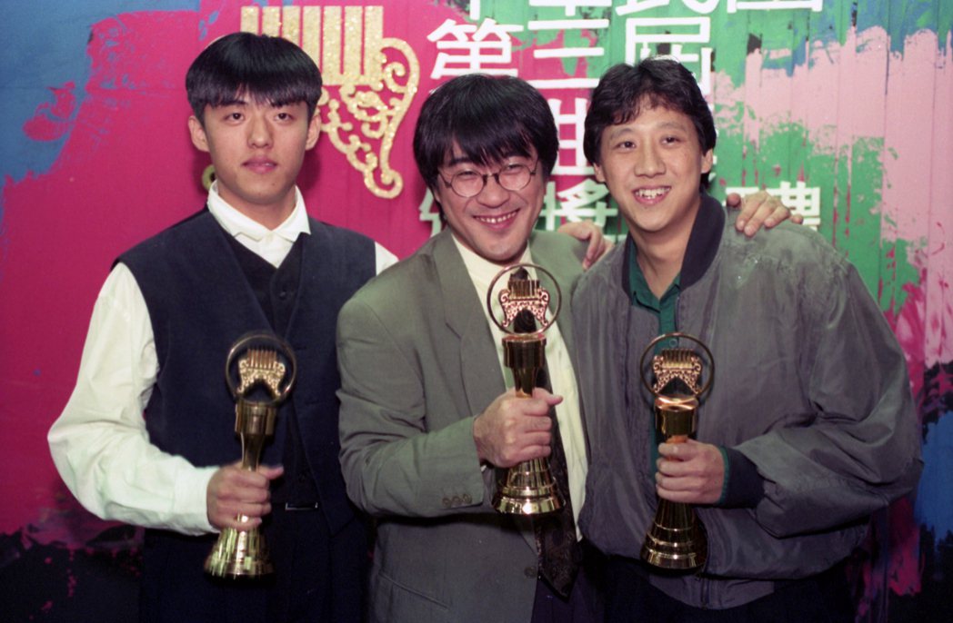 圖為第三屆金曲獎頒獎典禮，左起為林強、李宗盛、沈光遠。 圖／聯合報系資料照片
