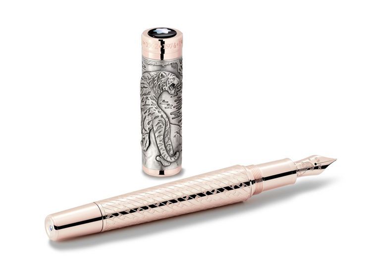 萬寶龍生肖與符號系列虎年限量款512鋼筆，18萬7,900元。圖 / 萬寶龍提供