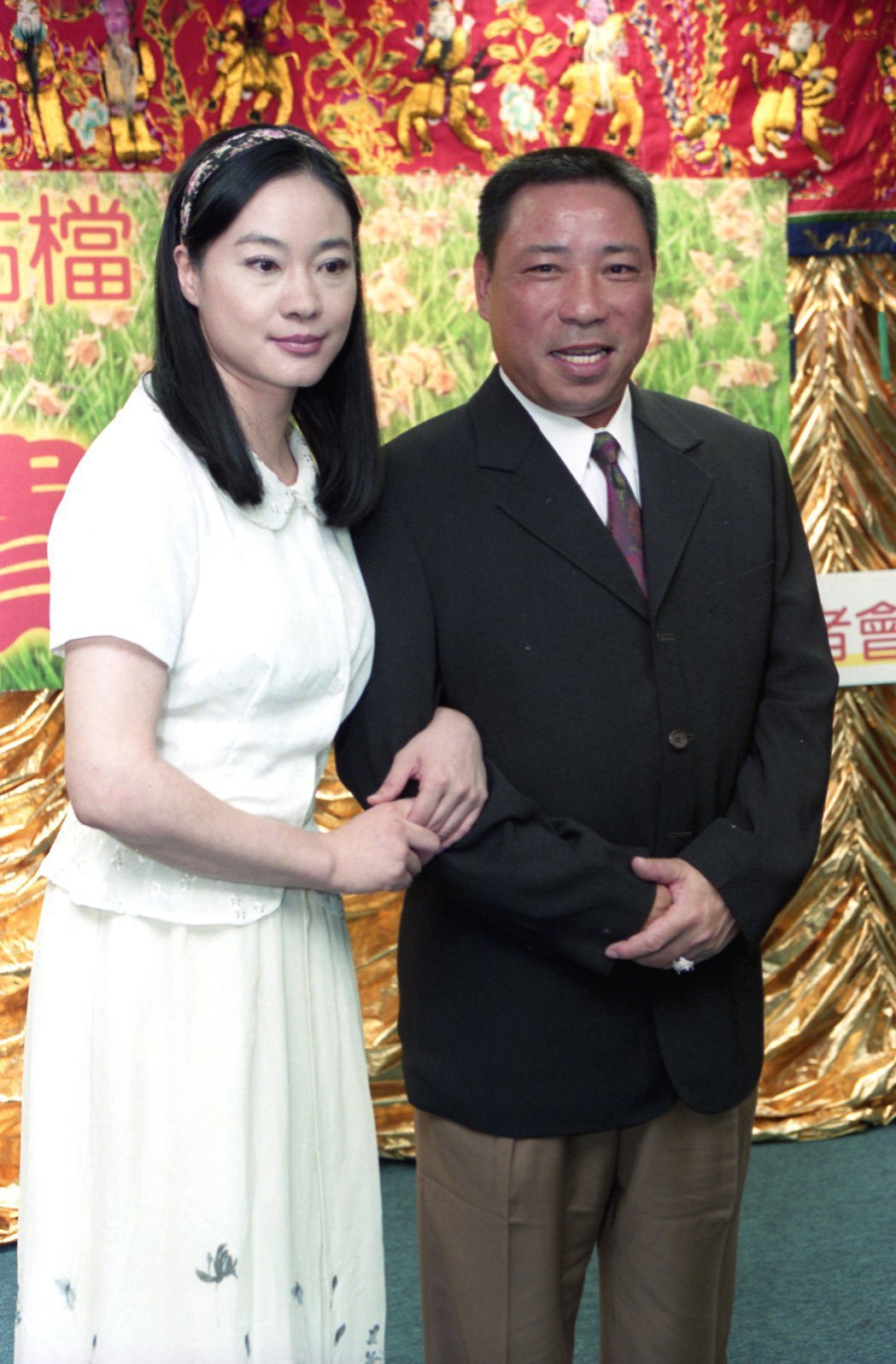 陸小芬(左)和陳松勇拍戲期間被取綽號，但她表示陳松勇看起來粗魯其實心地很好。圖／本報資料照片