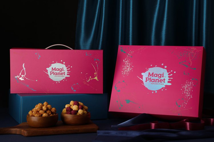 Magi Planet星球工坊今年推出新年限定的「絢漾禮盒」與「炫漾提盒」。圖／...