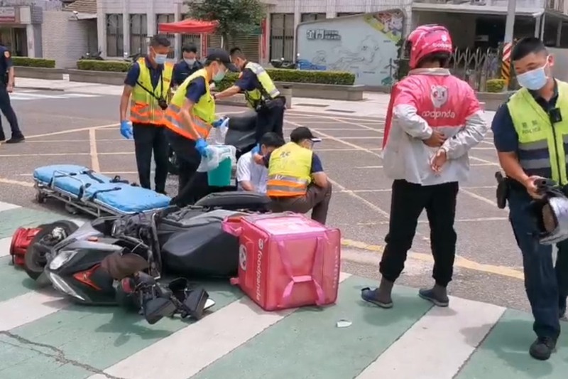 今年外送員車禍事件頻傳，光台北市9月就較去年成長三成二。 圖／聯合報系資料照片