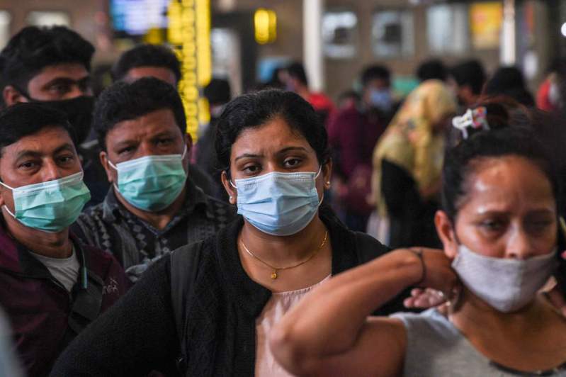 印度今天通报新增超过2万7000起COVID-19（2019冠状病毒疾病）病例，确诊数连5天急剧上升。图／法新社(photo:UDN)