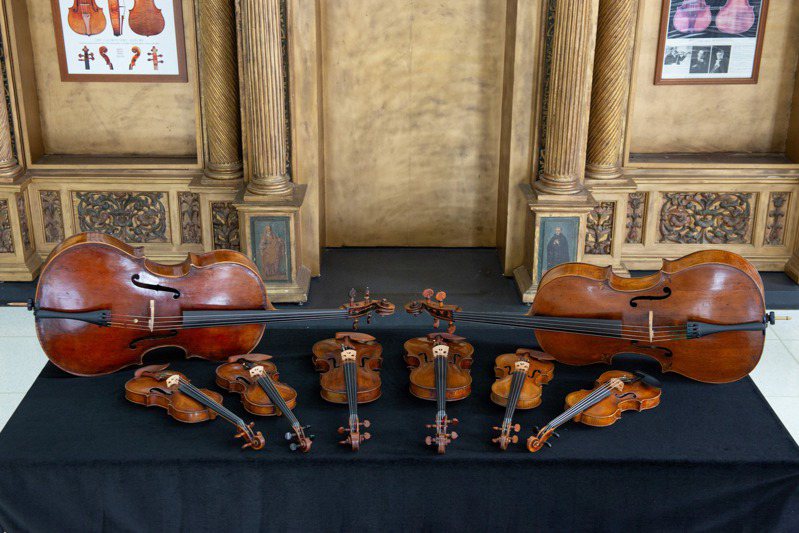 奇美提琴音樂饗宴，推出8把合計逾3000年的古老提琴，進行前所未有的頂尖對決。圖／奇美博物館提供