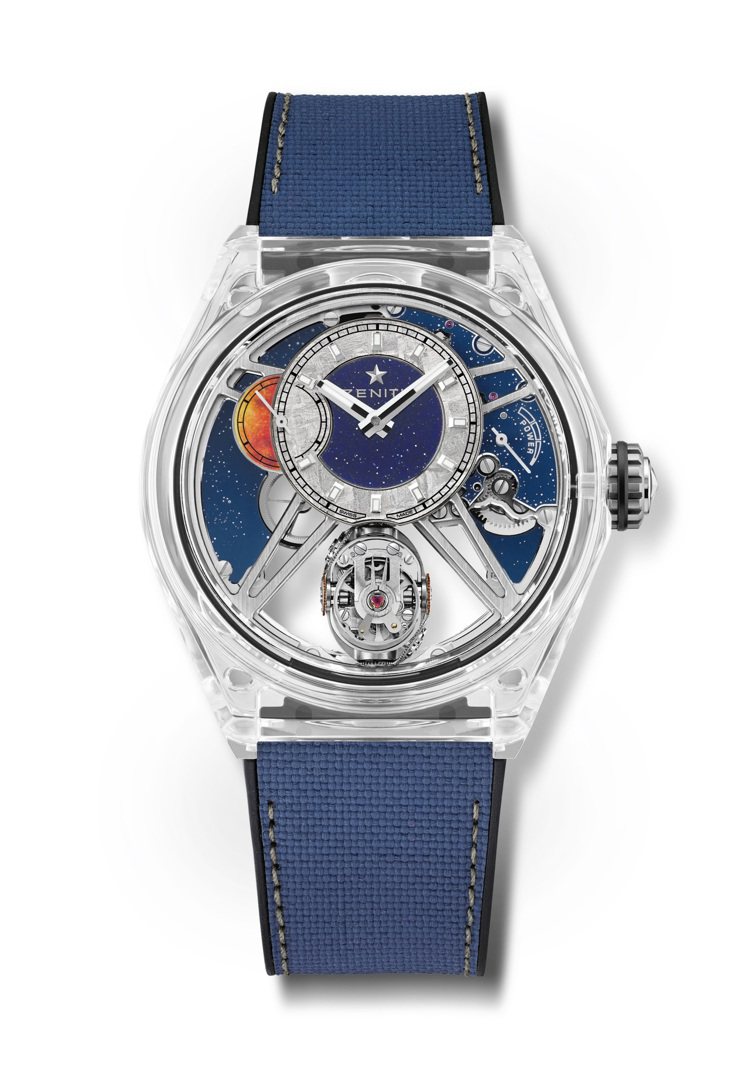 真力時推出Defy Zero G藍寶石腕表，520萬元。圖／真力時提供