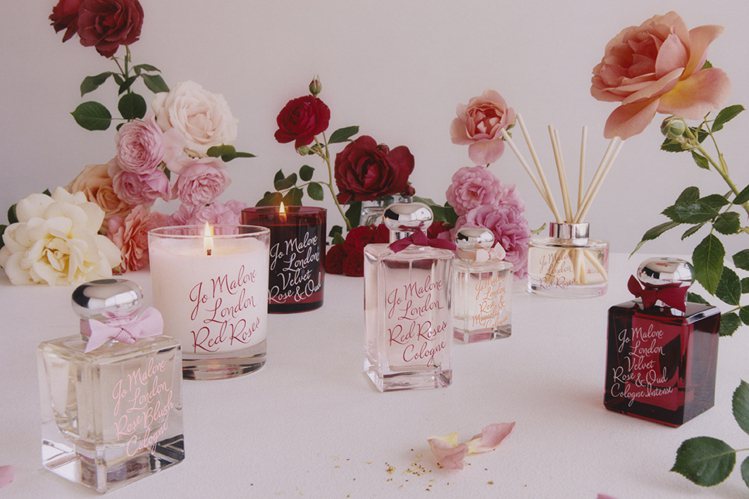 Jo Malone London推出全系列以玫瑰為主題的「玫瑰花語系列」香氛。圖／Jo Malone London提供
