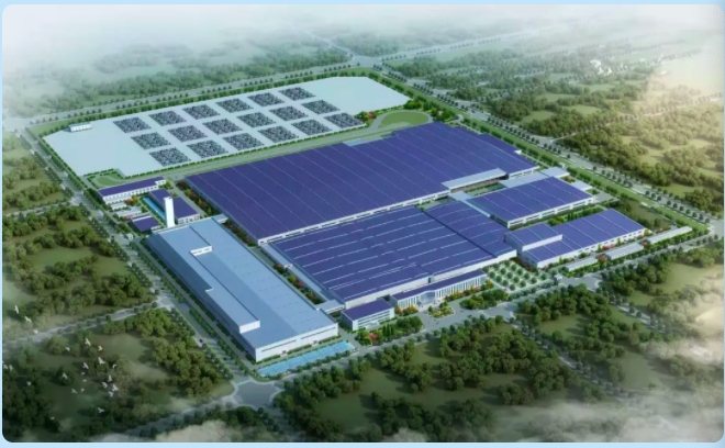 「東風本田汽車有限公司」將在大陸武漢建設專門生產電動車的新工廠。圖為本田東風新工廠的俯瞰圖。圖／截圖自「本田中國」微信公眾號。