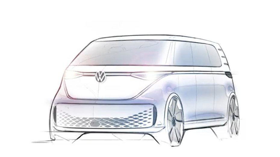 全新Volkswagen ID.Buzz將於3月9日正式登場。 摘自Herbert Diess Twitter