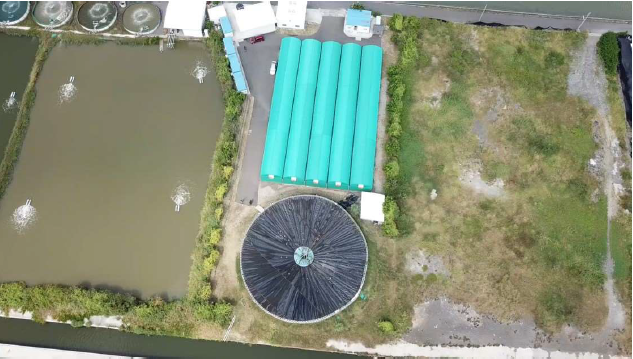 Hi-Q室內生態循環水養殖廠空拍圖。中華海洋/提供