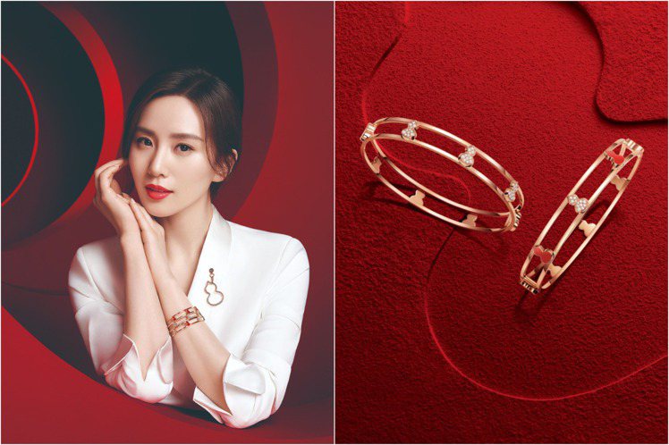 Qeelin因應品牌18周年推出Wulu小八福系列珠寶，並由品牌代言人劉詩詩配戴...