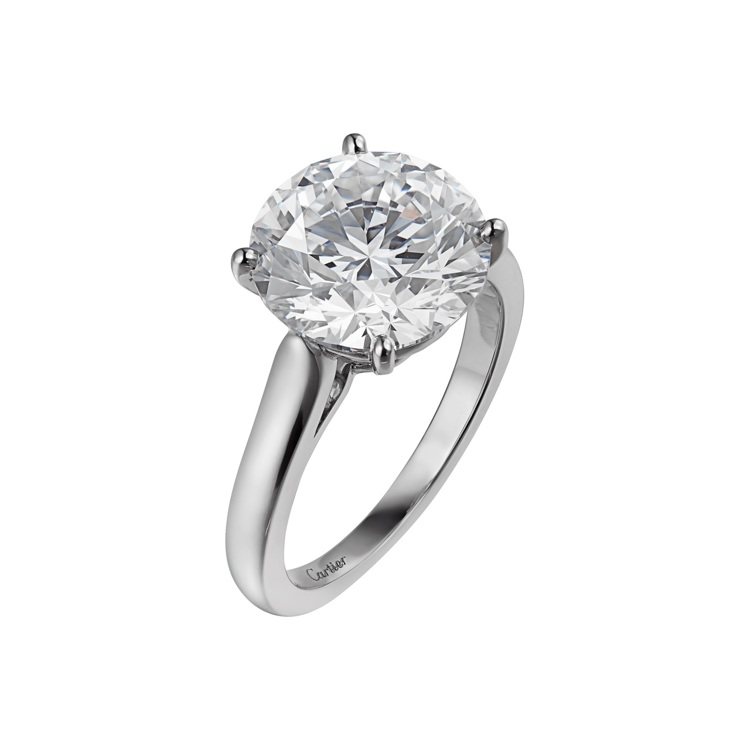 卡地亞SOLITAIRE 1895系列單鑽戒指是最受歡迎的經典款式之一，價格依主...