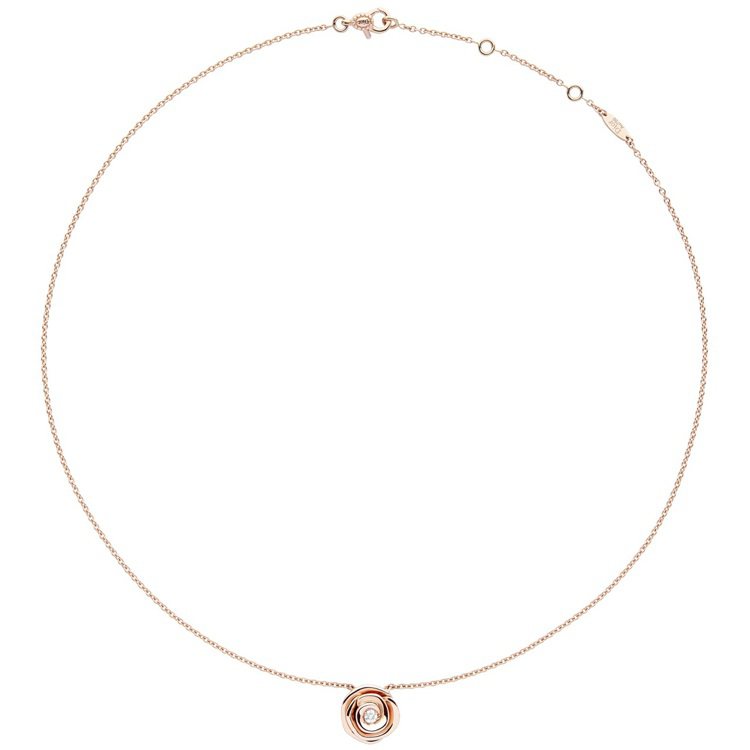 Rose Dior Couture玫瑰金鑽石項鍊，12萬5,000元。圖／DIO...