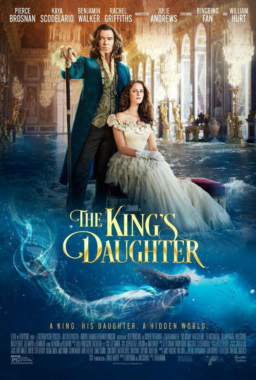 「The King's Daughter」海報上只強打皮爾斯布洛斯南（左）與凱雅...