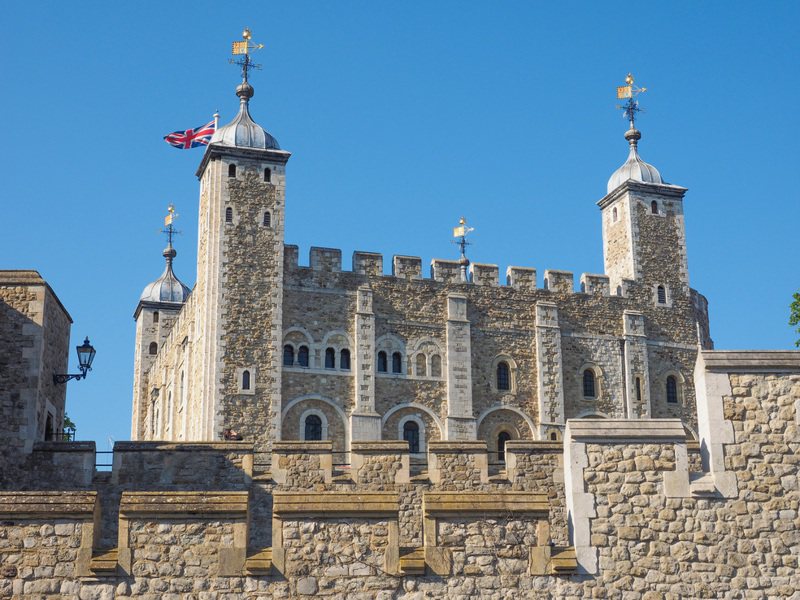 倫敦旅遊熱門景點「倫敦塔」，一座有將近一千年歷史的城堡。圖片來源／ingimage