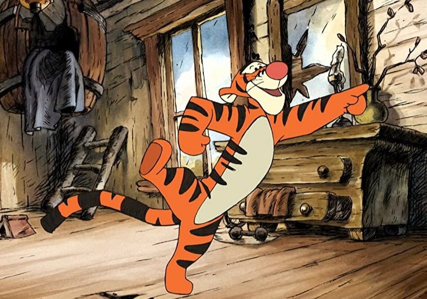 「跳跳虎歷險記」難得打造出開朗、可愛的正派老虎角色。圖／摘自imdb
