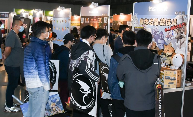 台北國際電玩展的Indie House今年共有45款精品獨立遊戲登場。台北市電腦...