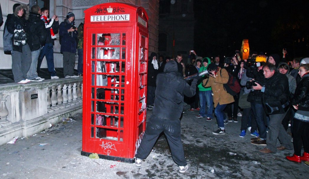 圖為2011倫敦大暴動。 圖／美聯社
