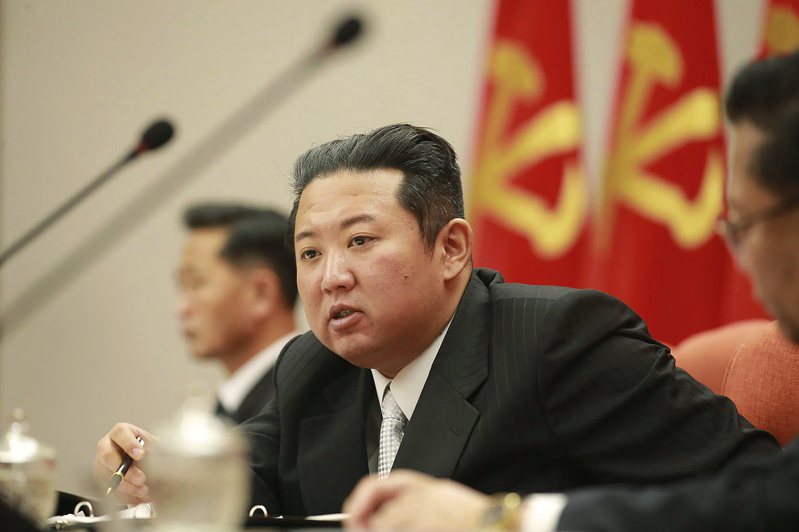 圖為北韓領導人金正恩。
