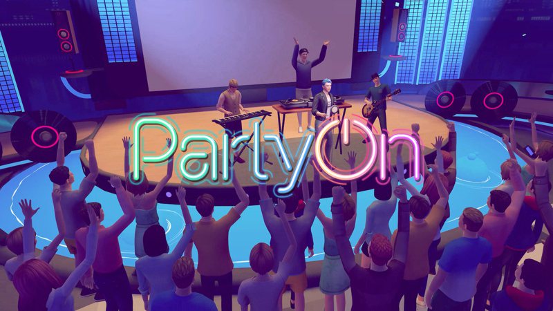XRSPACE推出「PartyOn」虛擬音樂世界，為全球首款音樂元宇宙。圖／XRSPACE提供