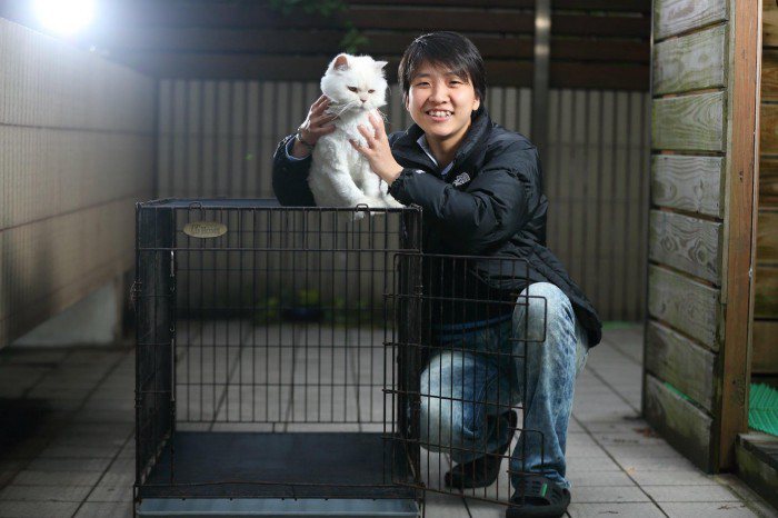 贈物網創辦人馬玉如在臉書社團徵到的貓籠。 圖／贈物網提供