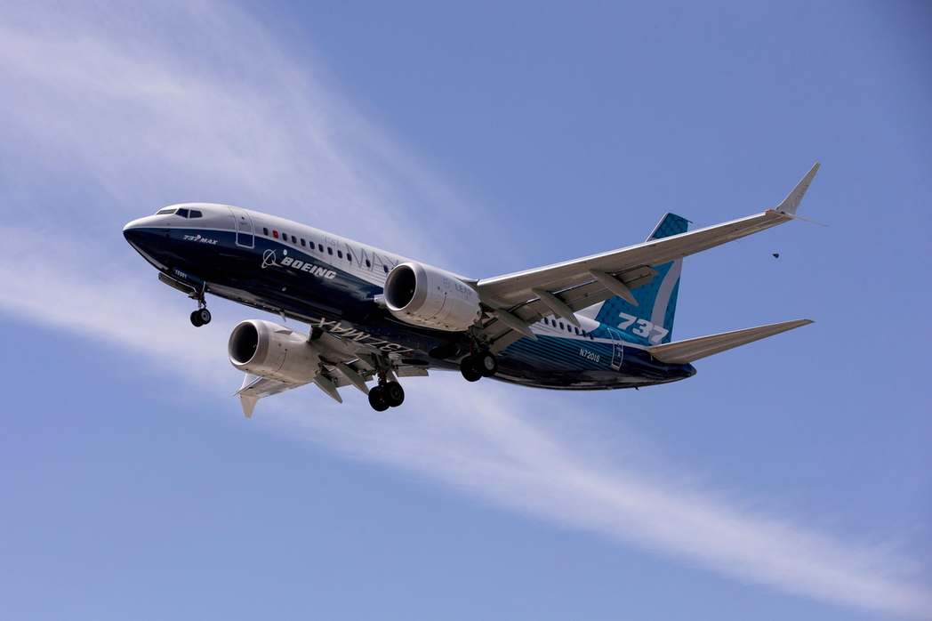 圖為2020年6月，一架波音737 MAX在西雅圖進行測試飛行。路透