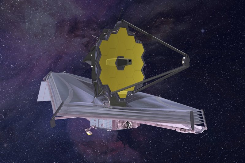 美国国家航空暨太空总署今天宣布，去年底完成部署的韦伯太空望远镜5月遭到1颗微流星体击中。美联社(photo:UDN)