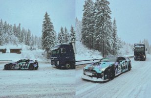 Nissan GT-R也可以兼當雪地救援車 拖動Volvo FH卡車！