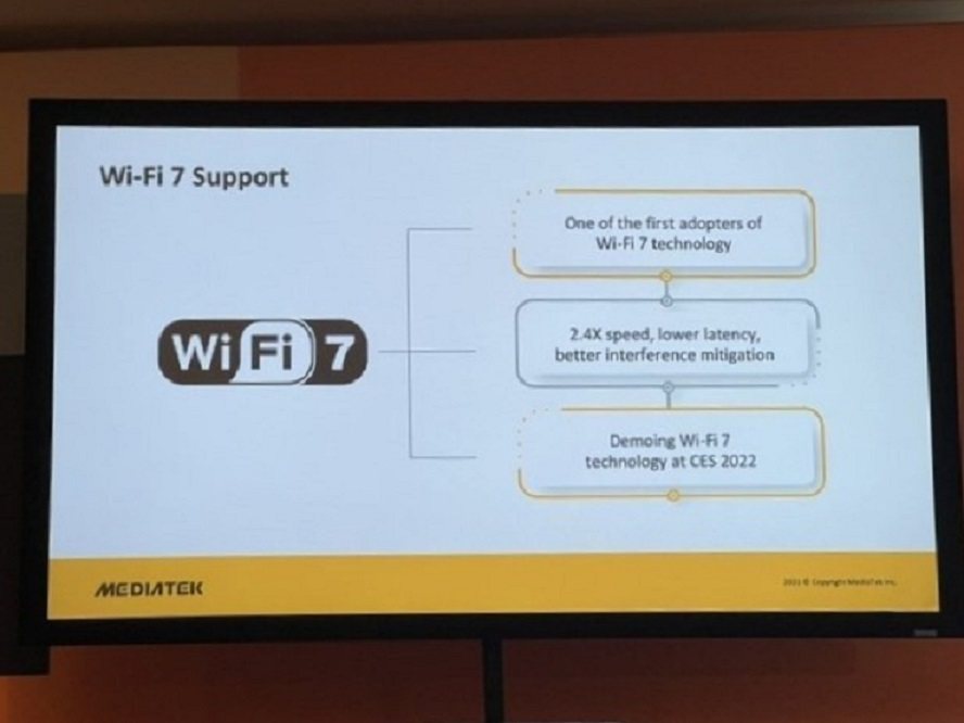 聯發科日前技術峰會上，預告Wi-Fi 7速度是Wi-Fi 6E的2.4倍，帶來更...