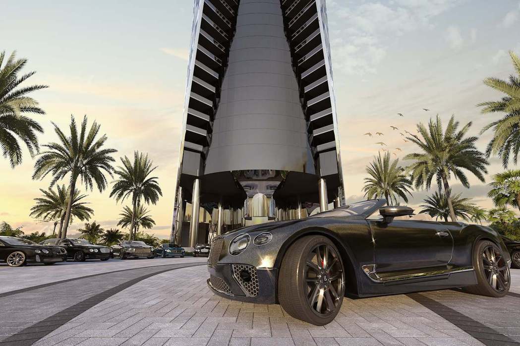 賓利與房地產開發商Dezer Development合作，在美國佛羅里達州的度假天堂邁阿密推出品牌首座豪宅建案「Bentley Residences」。 摘自Carbuzz.com