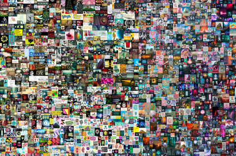 美國數位藝術家Beeple的虛擬大型創作〈每一天：前5000天（EVERYDAY...