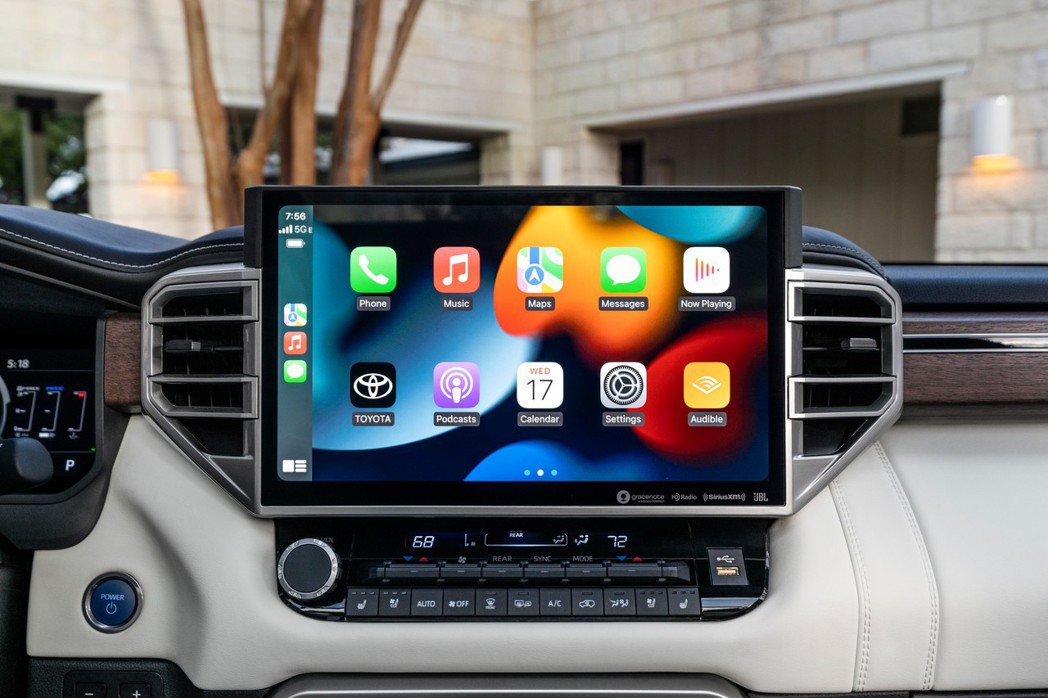 中控螢幕支援無線Apple CarPlay和Android Auto等功能。 圖...