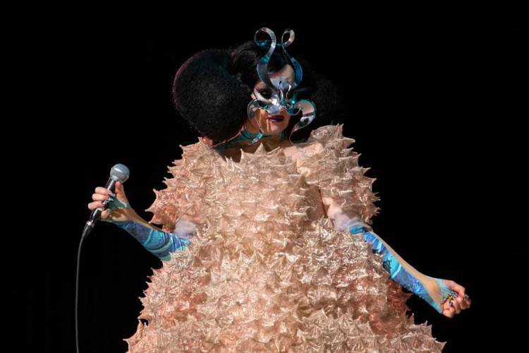 冰島歌后碧玉Björk超狂演唱會造型。圖／摘自Björk facebook