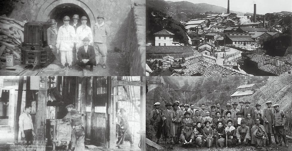 前首相安倍晉三表示：「佐渡金山沒有強制勞動的問題。」圖為1939年之後的佐渡金山...