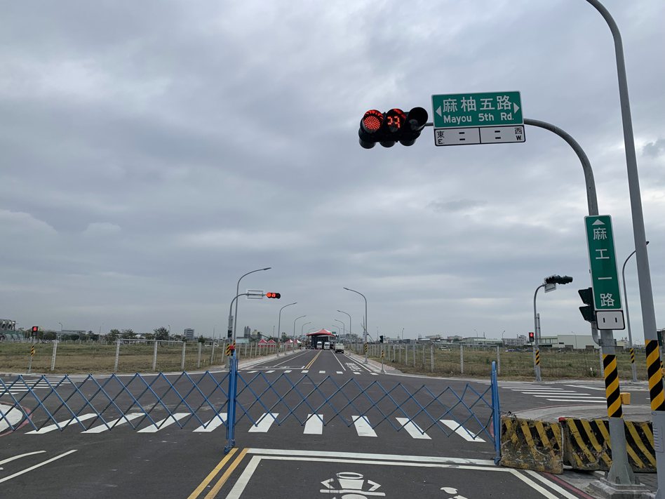 圖為台南市麻豆工業區市地重劃開發竣工，開闢道路長度超過1萬1千公尺情形。聯合報記者吳淑玲／攝影